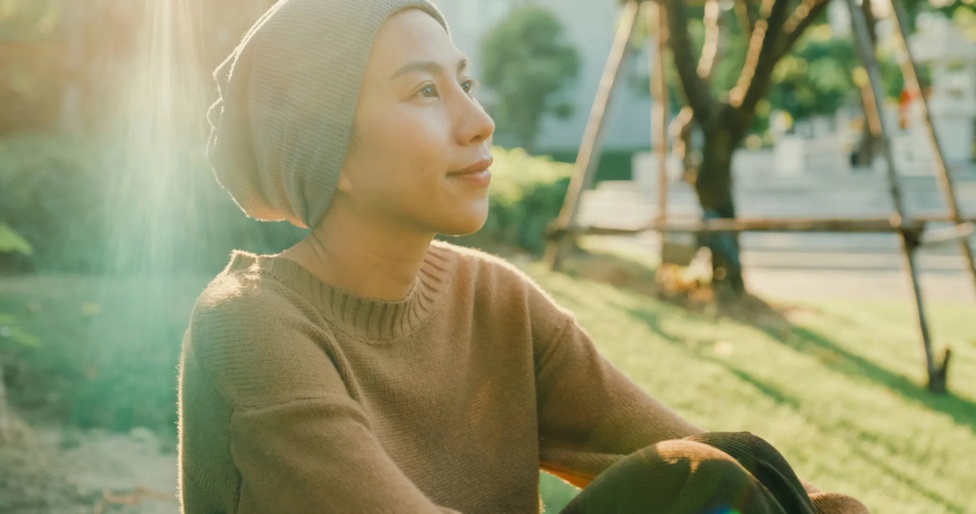 Young woman contemplating